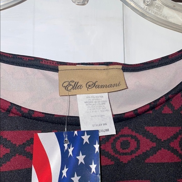 Ella Samani Deep Burgundy Bell Sleeve Sheath Dress - Picture 6 of 7